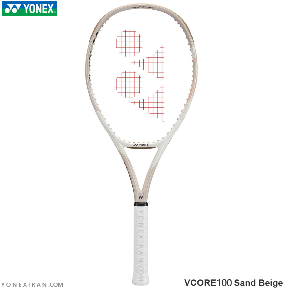 راکت تنیس یونکس YONEX VCORE 100 Sand Beige 1 راکت تنیس یونکس YONEX VCORE 100 Sand Beige